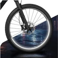 Blackshell Reflektor-Aufkleber Reflektierende Aufkleber für die Fahrradfelge passend für 26-29 Zoll