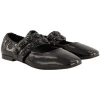 Ulla Popken Leder-Ballerinas Schmuckkugeln Nappaleder Weite H Ballerina