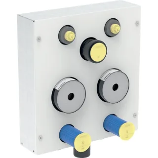 Geberit AP Armaturenblock m. 2 WZ-Strecken 457057001
