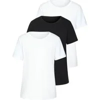 Beachtime by Lascana T-Shirt mit modischem Schlitz am Saum (3er-Pack) aus luftiger Baumwoll-Qualität
