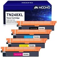 MOOHO Tonerpatrone 4er Kompatibel für Brother TN-248 Toner TN-248XL für Brother, (Brother HL-L3215CW, HL-L3220CW, HL-L3220CWE Brother HL-L3240CDW, HL-L8230CDW, HL-L8240CDW Brother DCP-L3515CDW, DCP-L3520CDW, DCP-L3520CDWE Brother DCP-L3527CDW, DCP-L3