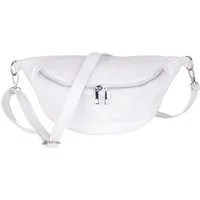 MIRROSI Bauchtasche Damen, Wildleder, Made in Italy, Umhängetasche, Brusttasche (Schultertasche für jeden Anlass (1 Tasche & 1 Gurt), 33x18x12cm, Reißverschlussfach auf der Rückseite), Crossbody Bag, Schulterriemen Länge verstellbar