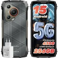 blackview BL7000 Android 15 5G incl. 45W Ladegerät Outdoor Smartphone (6.56 Zoll, 256 GB Speicherplatz, 50 MP Kamera, 6.78”, 2.4K, 750Nits, 120Hz, Dimensity 6300, NFC,7500mAh, 33W)