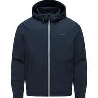 Ragwear Softshelljacke Shellwie Bonded wasserdichte Herren Übergangsjacke mit Kapuze