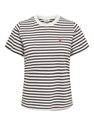 JDY - JDYPISA LIFE S/S PRINT TOP JRS NOOS Cloud Dancer - Gr. - XL