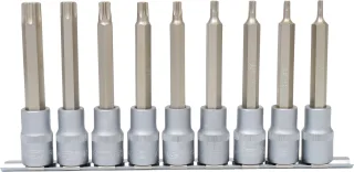 KS Tools 1/2" Bit-Stecknuss-Satz Torx, lang, 9-tlg, T20-T60 - 911.1520