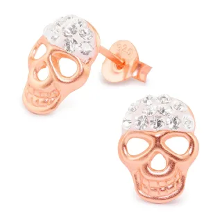 Totenkopf Ohrringe aus 925 Silber