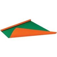 NIPS Packpapier BI-COLOUR, (1St), orange/grün, Rolle 0,75 x 4 m, Geschenkpapier