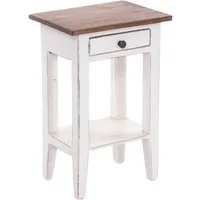 DESIGN DELIGHTS Beistelltisch Telefontisch PLANTA, 52x34cm(HxB) Nachtschrank aus Holz mit Schublade
