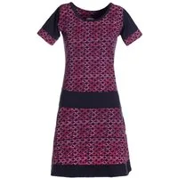 Vishes Tunikakleid Damen Longshirt-Kleid kurzarm Mini-Kleid Tunika-Kleid T-Shirtkleid Boho, Goa, Retro Style
