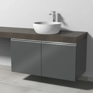 Sanipa Waschtischunterbau mit Türen 2morrow (L2365) 510x1000x520 Anthrazit-Glanz, L236579 L236579