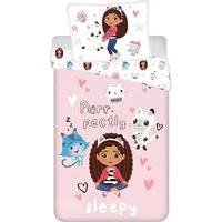 AY!Max Bettwäsche Gabbys Dollhouse Kinder Bettwäsche 2tlg. Set, Polycotton, 2 teilig, Bettdeckenbezug 135-140x200cm Kissenbezug 65x65 cm