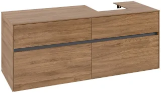 Villeroy & Boch Waschtischunterschrank Collaro C10200 1400x548x500mm Kansas Oak C10200RH
