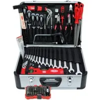 FAMEX Werkzeugset 729-87 Profi Werkzeugkoffer, (Werkzeugkiste, Werkzeugkasten, 113-tlg), PROFESSIONAL, CV-Stahl