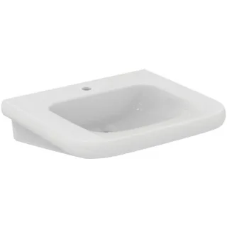 Ideal Standard Contour 21+ Waschtisch E3621HY 1 Hahnloch, ohne Überlauf, 650x555x175 mm, Weiß, SmartGuard+