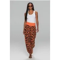 YC Fashion & Style Haremshose Pumphose Leo-Print mit breitem Komfortbund One Size 36–44 mit elastischem Bund