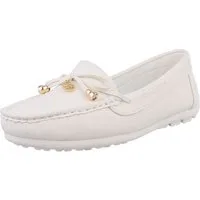 Ital-Design Elegante Mokassins für Damen – Komfort & Stil Slipper (89319050) Flach Mokassins in Weiß
