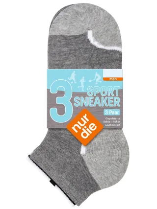 NUR DIE Unisex Sneaker Socken Sport 3er Pack