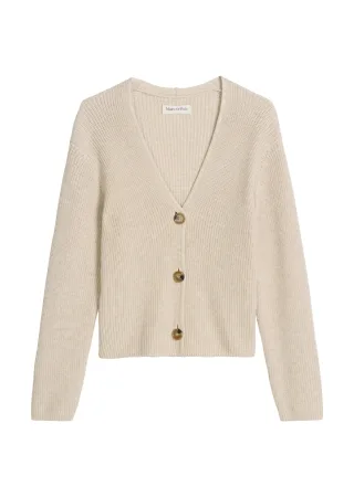 Marc OPolo Casual - V-Neck-Cardigan relaxed Sandy Melange - Gr. - XL