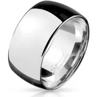 BUNGSA Fingerring 70 (22.3) BREITER aus Edelstahlring silber 10mm Herren 60-72 (Ring, 1-tlg), Männer