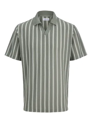 JACK&JONES - JPRBLUHARRY SS SPLIT NECK POLO SN - Gr. - S