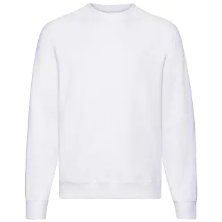 Fruit Of The Loom Herren Classic 80/20 Raglan Sweatshirt (Weiß)