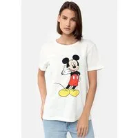Recovered T-Shirt Mickey Mouse Phone (1-tlg) mit niedlichem Frontprint