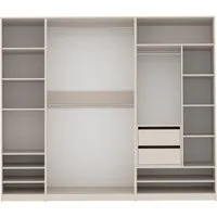 Marmex Möbel Garderobenschrank TRES F großer Kleiderschrank mit Kleiderstangen und Stauraum Garderobenschrank, mit Container