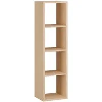 FORTE Standregal Mauro, FSC®-zertifiziert, Fachgröße 33x33cm, 4 Fächer