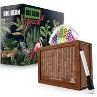 BigDean Spardose Spardose mit Ziel 2000€ aus Holz – Sparbox in Geschenkverpackung, (Packung, 1-tlg., Spardose), Sparen Leichtgemacht, Klares Ziel, Motivierend