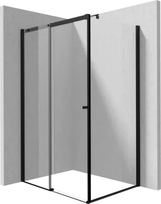 Neuesbad Duschkabine, Schwarz, 120x90 NB1DEKTSPN12P1 + NB1DEKTSN39P1 + NB1DEKTSNP1X1 NB1DEKKNNP12S091