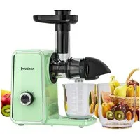 muchen Slow Juicer Entsafter für Gemüse & Obst mit Umkehr Funktion 150W Hohe Saftausbeute