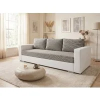 Sofnet Schlafsofa Bird, mit Schlaffunktion und Bettkasten, Bettsofa mit Chromfüße, Schlafcouch, Sofagarnitur