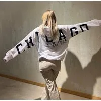 Worldclassca Kapuzenpullover Worldclassca Oversized Hoodie Kapuzenpullover Sweatshirt CHICAGO