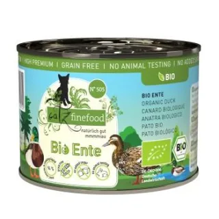 Catz finefood Nassfutter Katze Bio Adult No. 505 Ente 24x200 g