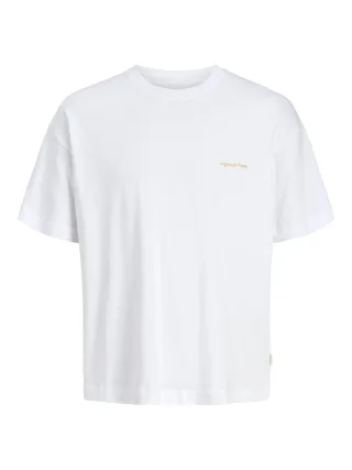 JACK&JONES - JORMONTAUK BACK GRAPHIC TEE SSCN EA26 SN Bright White - Gr. - XS