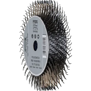 PFERD TOOLS POLISCRATCH Rundbürste ungezopft RBU M14 Stahl-Draht Winkelschleifer - 43502102
