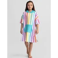 MINOTI Badeponcho mit Kapuze und buntem Print