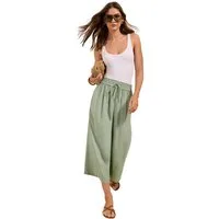 Friends Like These Stoffhose Friends Like These verkürzte Leinenhose, Regular (1-tlg)