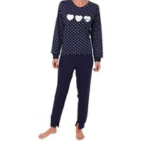 Normann Pyjama Damen Pflegeoverall langarm mit Reißverschluss am Rücken und am Bein