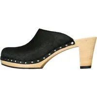 BERKEMANN Hamburg 1885 Erwachsene Holz Miley Clogs Leder Clog