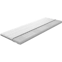 Möbel-Gerner, Topper 7-Zonen Matratzentopper H3 Matratzenauflage Matratzeschoner Kaltschaum, 6 cm hoch, (Härtegrad: Mittelfest (für Personen mit 40-120 Kg Körpergewicht), kühlende Matratzenauflage mit Wellenschnitt zu optimalen Stützung), 4xAnti-Ruts