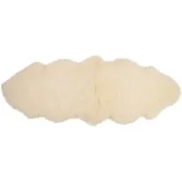 Kaiser Fellteppich Dekoration-Schaf-/Lammfell ca. 140x45 cm, Farbe: natural white