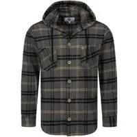 Rock Creek Flanellhemd Herren Hemd Flanellhemd mit Kapuze H-334