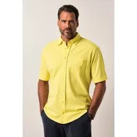 JP1880 Kurzarmhemd Piqué-Hemd FLEXNAMIC® Halbarm Buttondown-Kragen