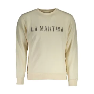 La Martina Bianco Baumwoll-Herren-Sweatshirt
