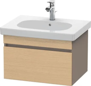Duravit DuraStyle Waschtischunterbau wandhängend Natur Eiche & Basalt Matt 600x453x398 mm - DS638303 DS638303043