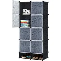 FIVMEN Kleiderschrank DIY Regalsystem Platzsparendes Steckregalsystem
