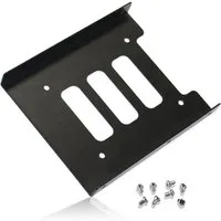 Bolwins Festplatten-Einbaurahmen Q89 Einbaurahmen 2,5" zu 3,5" SSD Festplatte Einbau Rahmen HDD Adapter, Stabile Metallhalterung mit Belüftungsöffnungen für Kühlung