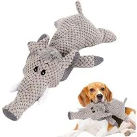 Blusmart Tierkuscheltier Hundekauspielzeug,Spaßige Quietschende Weiche Interaktive Spielzeug, Baumwollseil, Zahnpflege Stressabbau (1-tlg) Für kleine mittelgroße Hunde